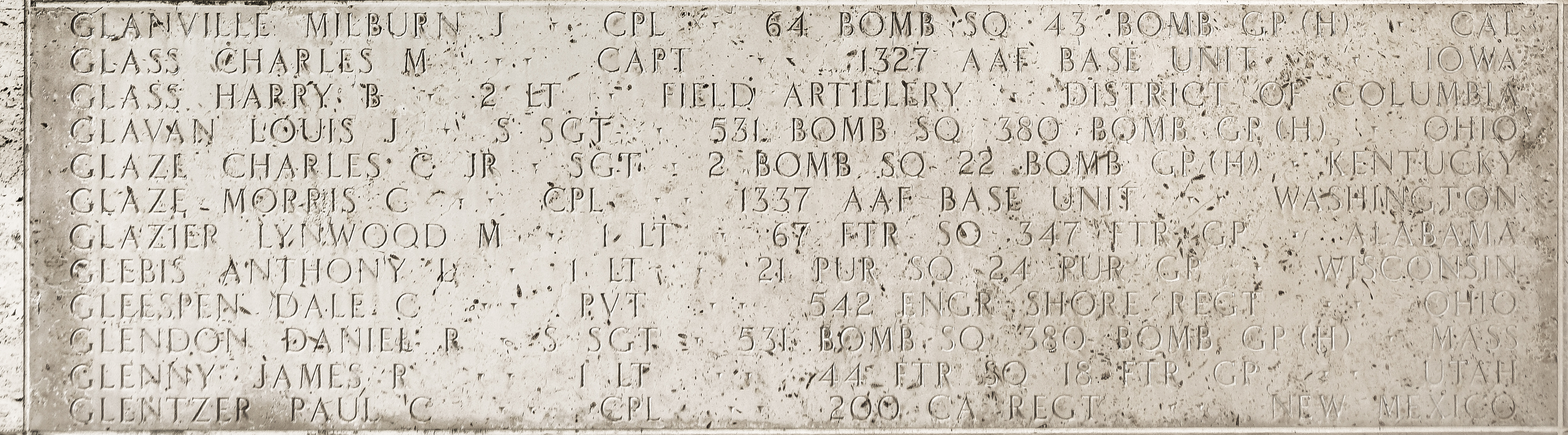 Anthony L. Glebis, First Lieutenant